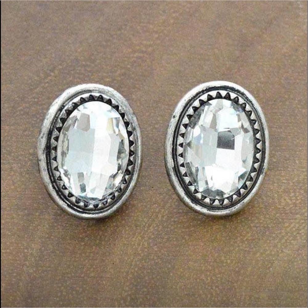 Silver earrings